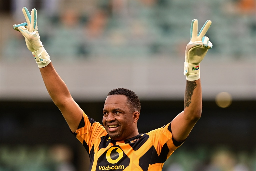 DURBAN, SOUTH AFRICA - MAY 12: Itumeleng Khune of Kaizer Chiefs during the DStv Premiership match between AmaZulu FC and Kaizer Chiefs at Moses Mabhida Stadium on May 12, 2024 in Durban, South Africa. (Photo by Darren Stewart/Gallo Images)