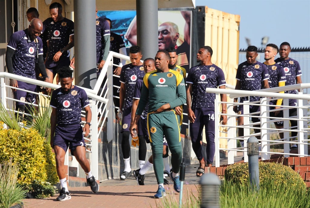 Kaizer Chiefs players prepare for training at Kaizer Chiefs Village ahead of their clash against Polokwane City.