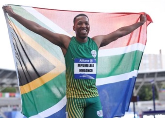 SA's Mhlongo storms to 100m gold at Para Athletics World Championships
