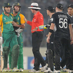 Faf taunted by New Zealand (Gallo Images)