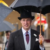 Prince William hosts a rainy garden party at Buckingham Palace with his royal cousins