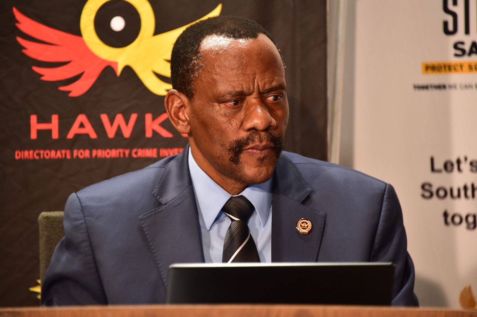 Hawks boss Godfrey Lebeya. (Supplied/GCIS)