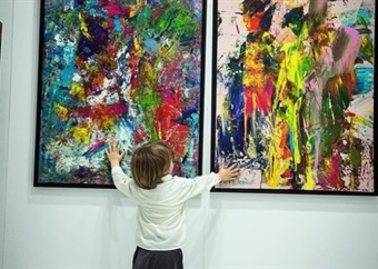 This two-year-old prodigy is shaking up the art world with his abstract paintings