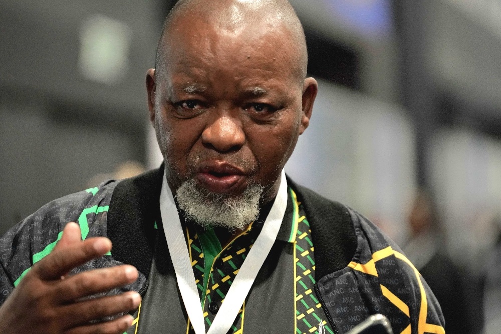 ANC National Chairperson, Gwede Mantashe, arrives at the ROC in Midrand. (Luke Daniel/News24)