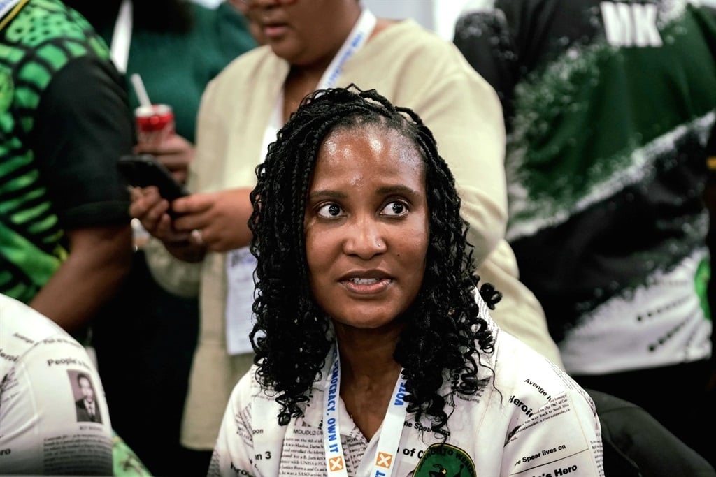 MK Party's Duduzile Zuma-Sambudla arrives at the national elections ROC in Johannesburg. (Luke Daniel/News24)