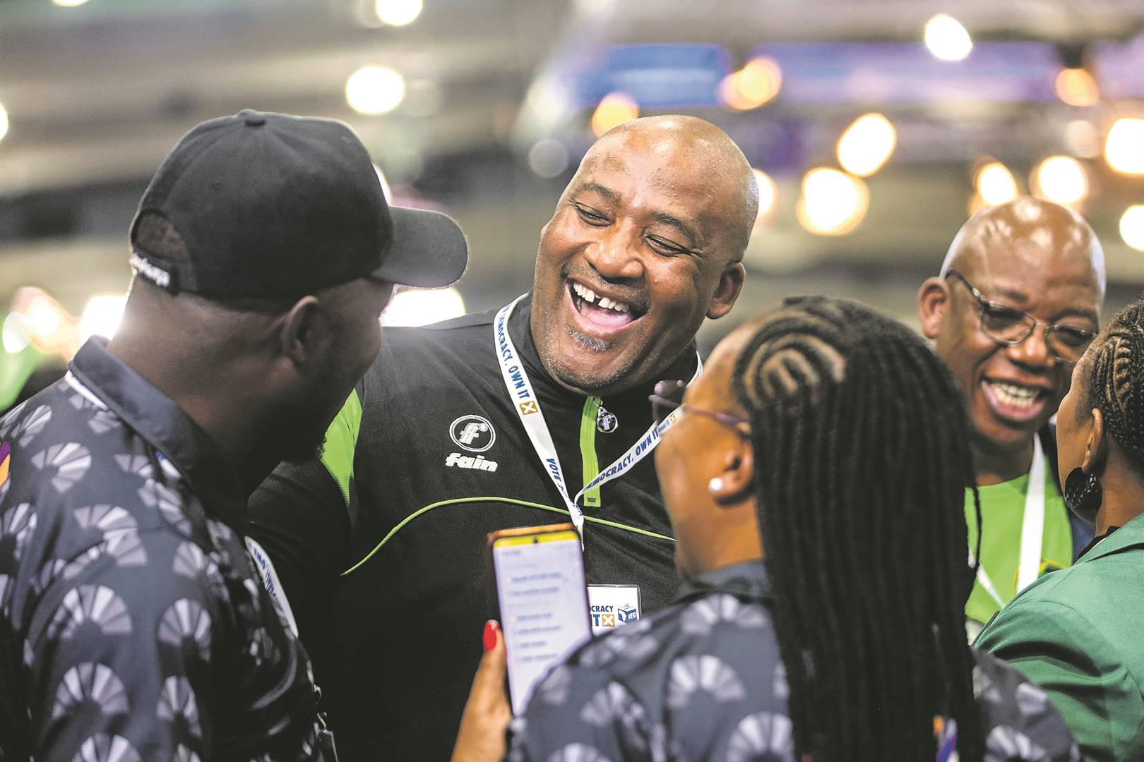 Gayton McKenzie of the Patriotic Alliance at the national results operation centre (ROC) at Gallagher Estate yesterday