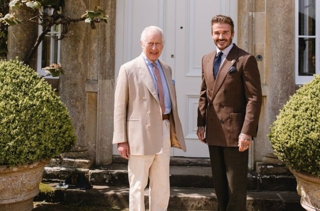 King Charles and David Beckham at their recent meeting at the royal's Highgrove estate. (PHOTO: Instagram/@davidbeckham)