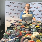 Senior citizen knits 356 beanies for charity