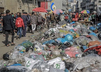 Gaza at risk of diseases this summer from piled-up waste, NGO warns