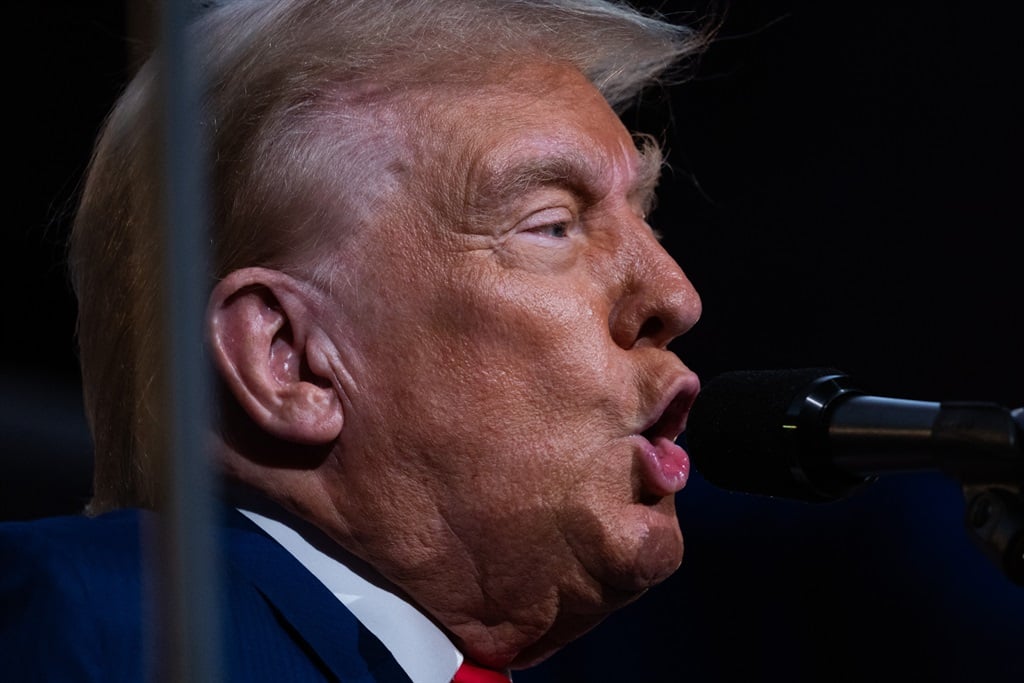 Republican presidential nominee, former US President Donald Trump addresses the Economic Club of New York on 5 September 2024, in New York City. (Spencer Platt/Getty Images/AFP )