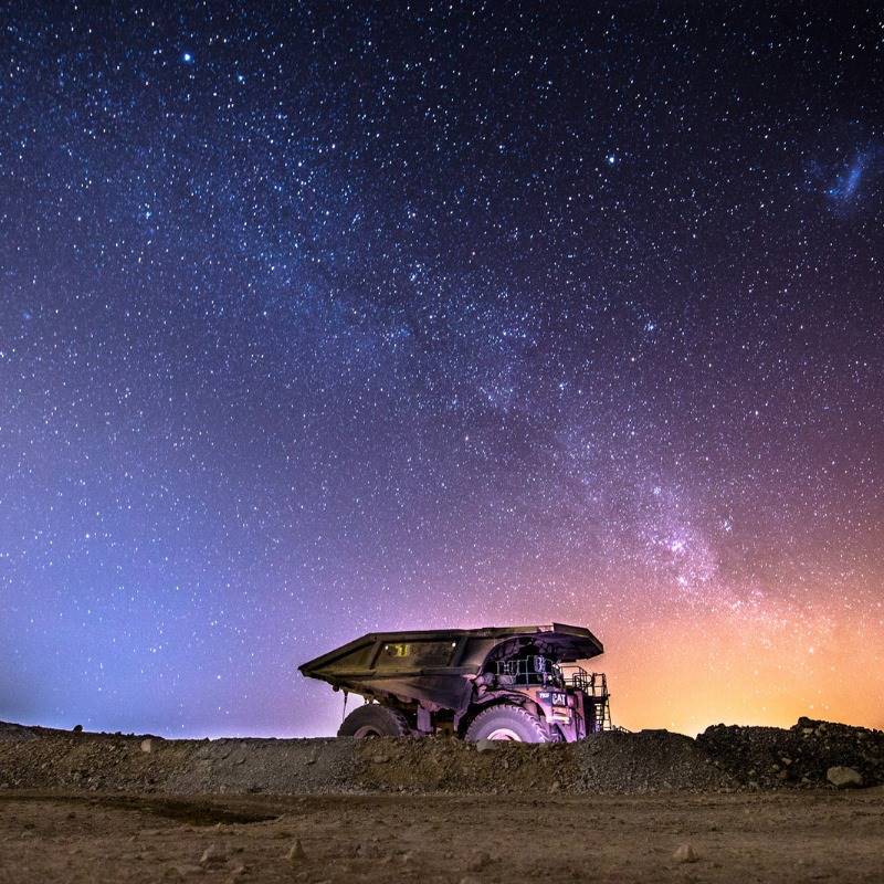 A vehicle at BHP's Escondida copper mine in Chile. (BHP/Supplied)