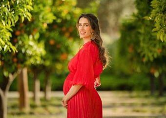 Princess Rajwa of Jordan celebrates anniversary with maternity shoot