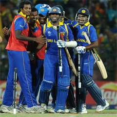 Sri Lanka put the brakes on the Kiwis World Cup bid. (AFP)