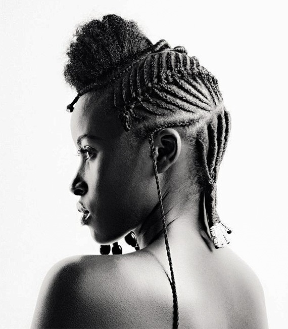 women with braids