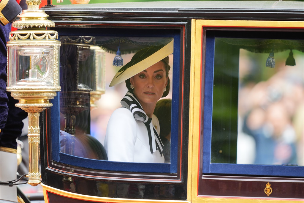 The Princess of Wales travels along The Mall to th