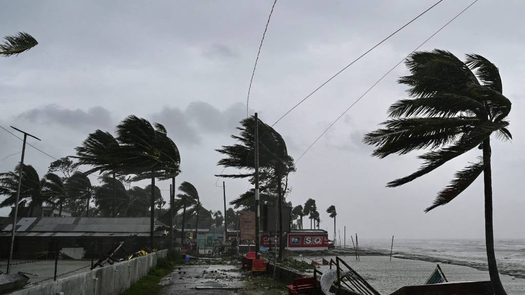 Multiple warnings have been issued for damaging waves and wind. (Munir Uz Zaman/AFP)