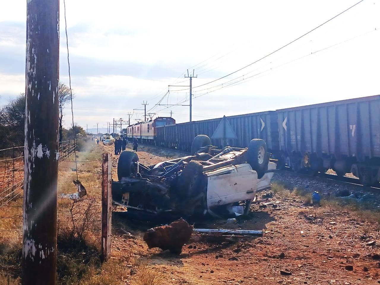 Four killed in collision between train and bakkie | News24