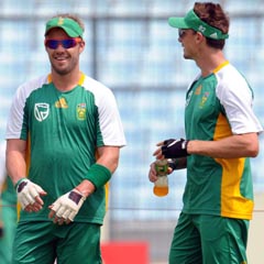 Ab de Villiers and Dale Steyn (Gallo Images)