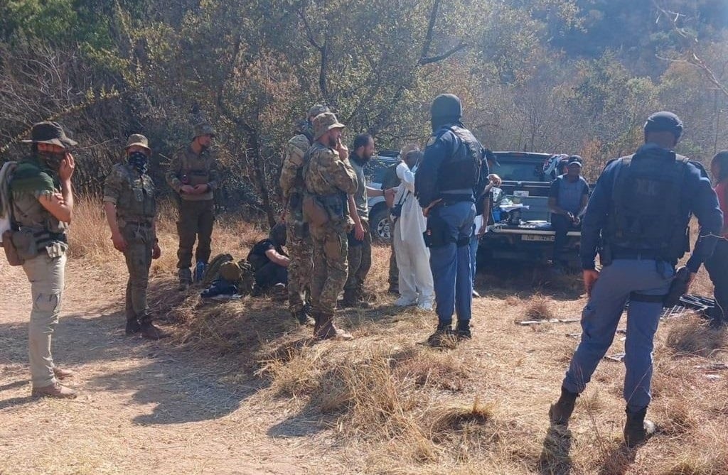 A suspected firearm training facility was uncovered in Modimolle, Limpopo. (Supplied/Hawks)