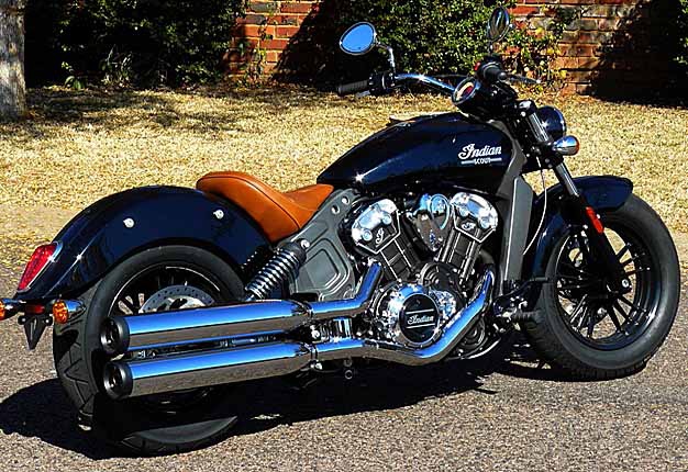 <b>RETURN OF A LEGEND:</b> The classic styling of the 2015 Indian Scout is reminiscent of the late 1930’s. <I>Image: Dries van der Walt</i>