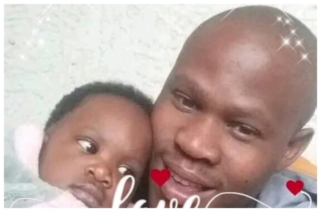 Sibusiso Sithebe with daughter Rethabile