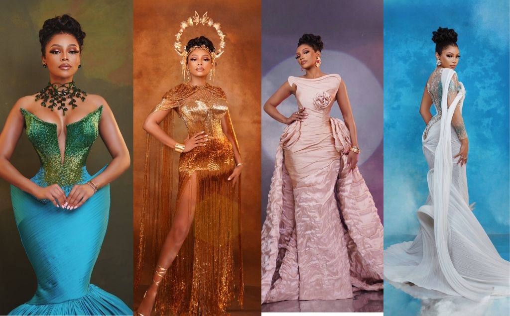 Bonang Matheba's different looks at the Miss SA beauty pageant on Saturday (Banang Matheba/ X formerly Twitter)