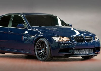 GTS FOUR-DOOR: With its GTS-inspired front splitter and air-intake, this M3 sedan is not conservative with the M-division wild streak.