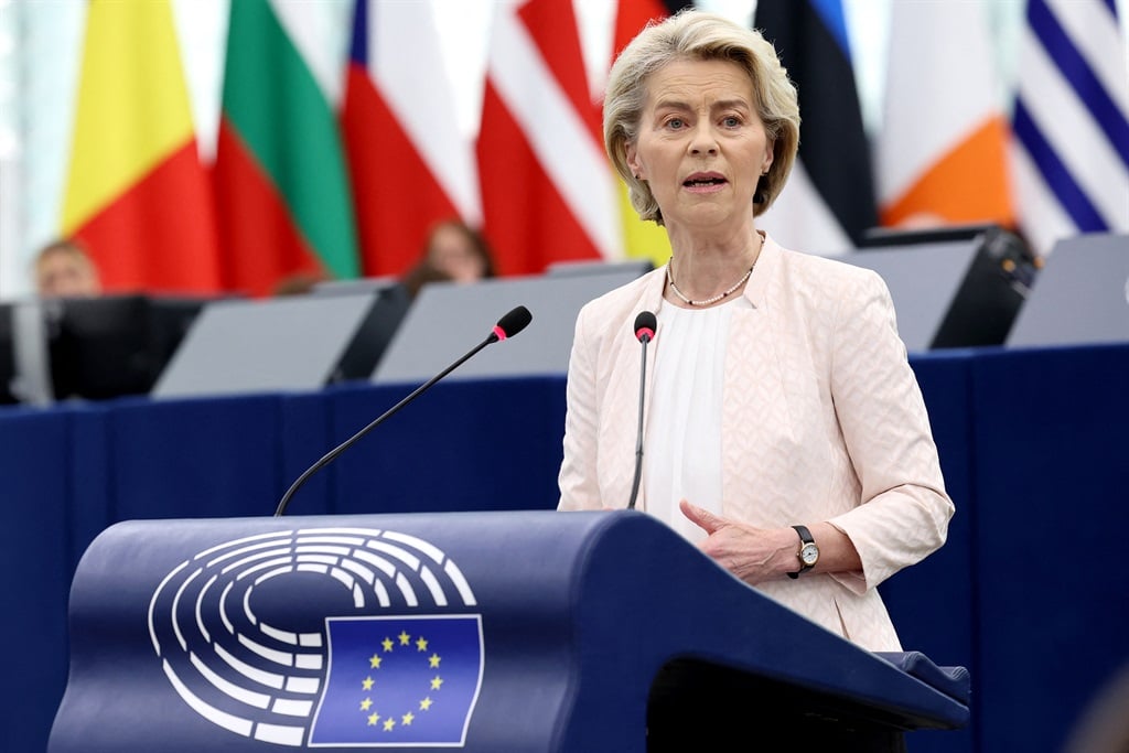 News24 | EU chief Ursula von der Leyen puts defence, industry at heart of re-election pitch