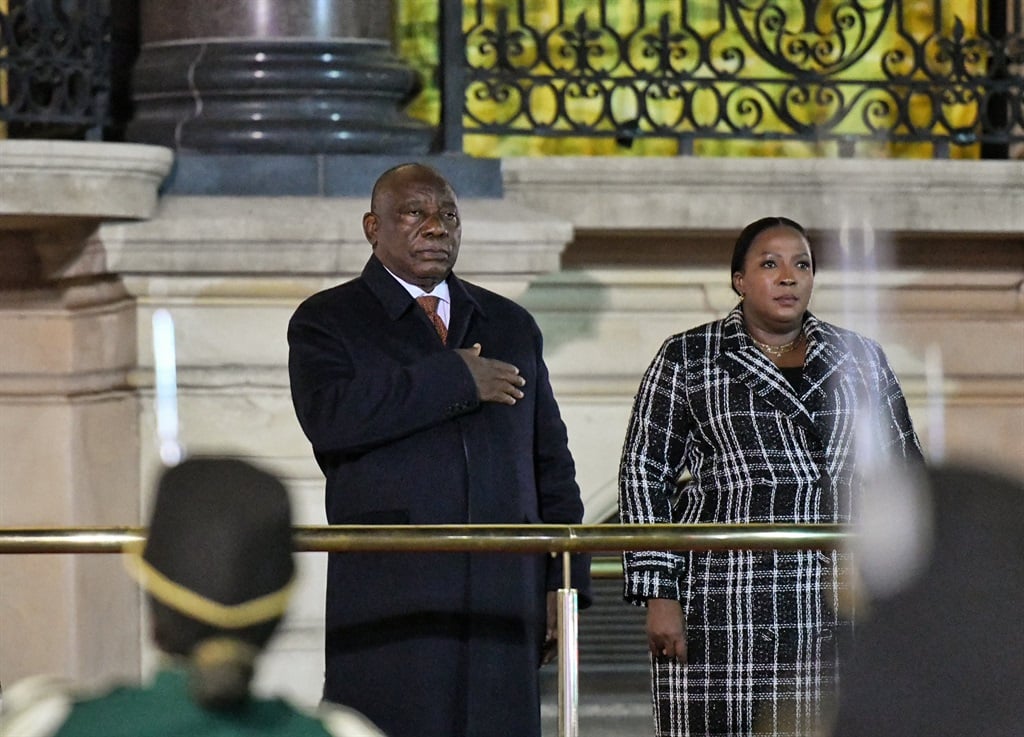 President Cyril Ramaphosa and NCOP Chairperson Refilwe Mtsweni-Tsipane ahead of the Opening of Parliament Address.(@ParliamentRSA/X, formerly Twitter)