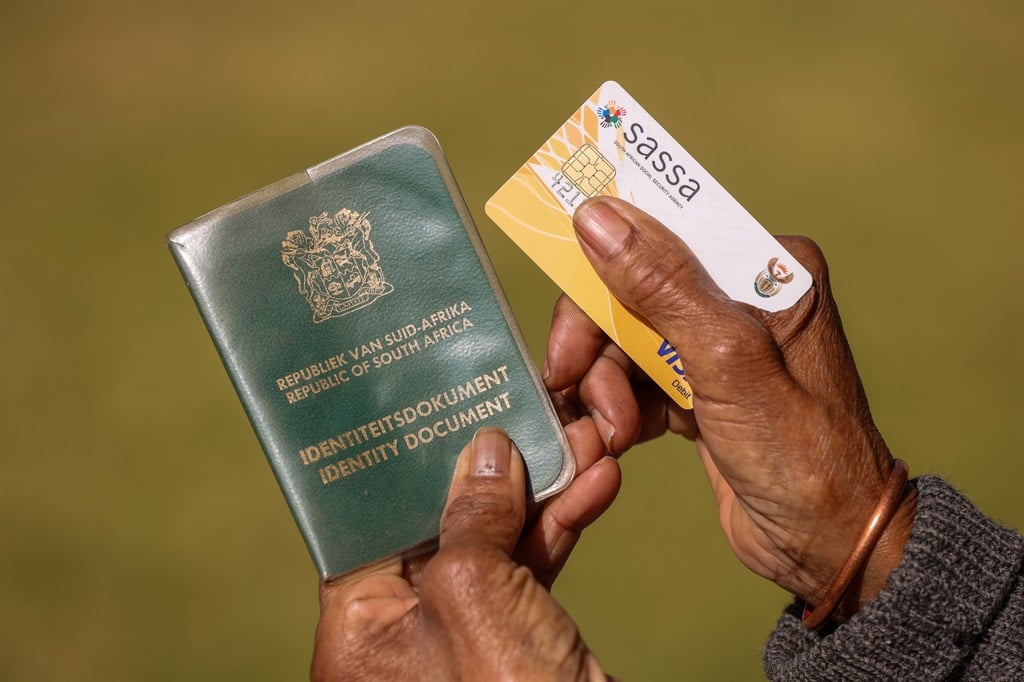 Green ID book and Sassa card on June 28, 2024 in Soweto, South Africa. (Gallo Images/Fani Mahuntsi)