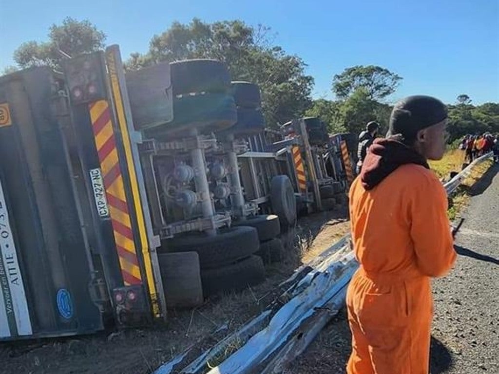 News24 | Eastern Cape truck crash: Motorists stop to loot sheep, about 400 put down