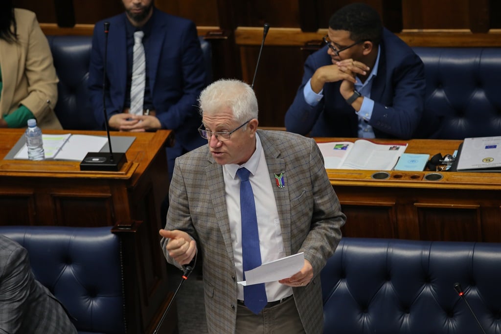 Western Cape Premier Alan Winde slammed the national government for the budget cuts that could see 2 400 teachers losing their jobs. (Ziyaad Douglas/Gallo Images)