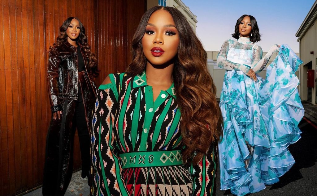 Pastor Sarah Jakes Roberts rocks garments from MaXhosa and David Tlale (@cyndi brown/Instagram)