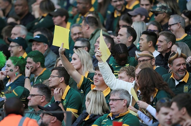 Springbok captain Siya Kolisi and coach Rassie Erasmus were happy with the support from the Cape Town fans, with Erasmus getting extra help from a supporter when he needed to use the bathroom. (Bertram Malgas/News24)