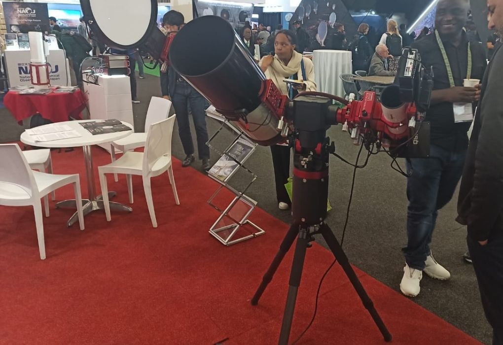 Automated telescope used for picture and planet research showcased at the International Astronomers' Assembly. (Selomina Phekelela/News24). 