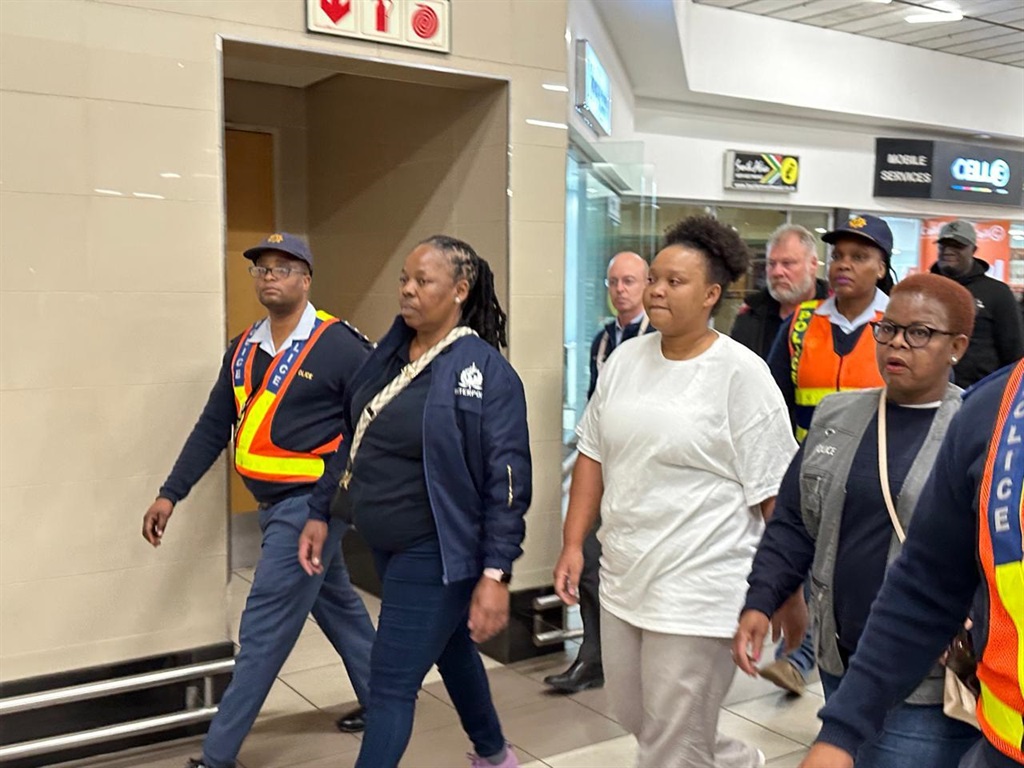 News24 | Extradited: Ace Magashule’s former PA arrives at OR Tambo International Airport