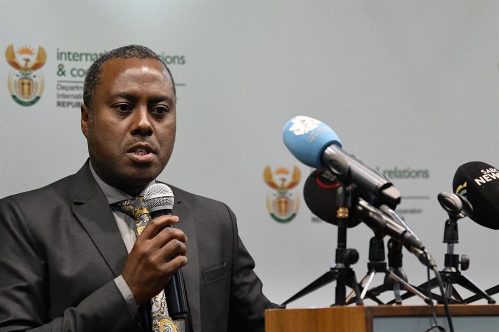 Dirco's deputy director-general for public diplomacy, Clayson Monyela. (@DIRCO_ZA/X formerly Twitter)