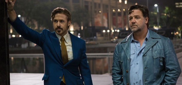 Ryan Gosling and Russell Crowe in The Nice Guys. (Warner Bros)