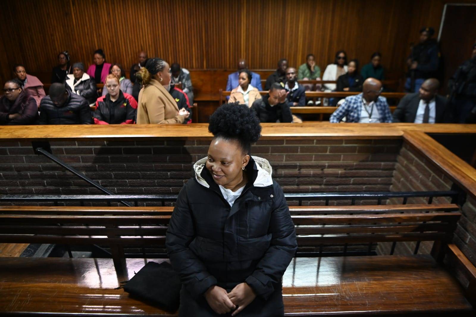 Fraud-accused Moroadi Cholota at the Bloemfontein Magistrate's Court.   (Mlungisi Louw/Netwerk24)