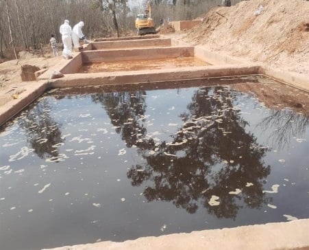 An illicit gold processing facility in Eikenhof, West Rand. (Supplied/Hawks)