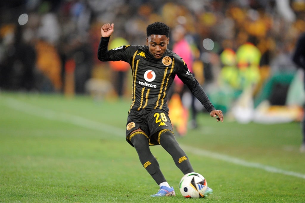 Mfundo Vilakazi of Kaizer Chiefs shines under the Free State Stadium lights, making his mark during the Betway Premiership clash against Marumo Gallants FC. (Charle Lombard/Gallo Images)