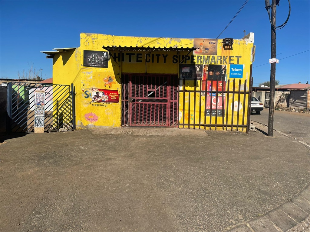 White City Supermarket, where Lusanda Ngcobo was shot twice during an altercation with the owner. (Supplied)