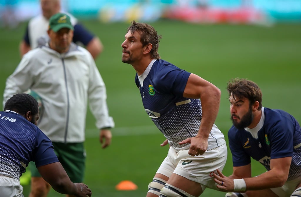 Veteran Springbok lock Eben Etzebeth is an injury doubt for Saturday's crunch class against the All Blacks at Ellis Park. (Gordon Arons/Gallo Images)