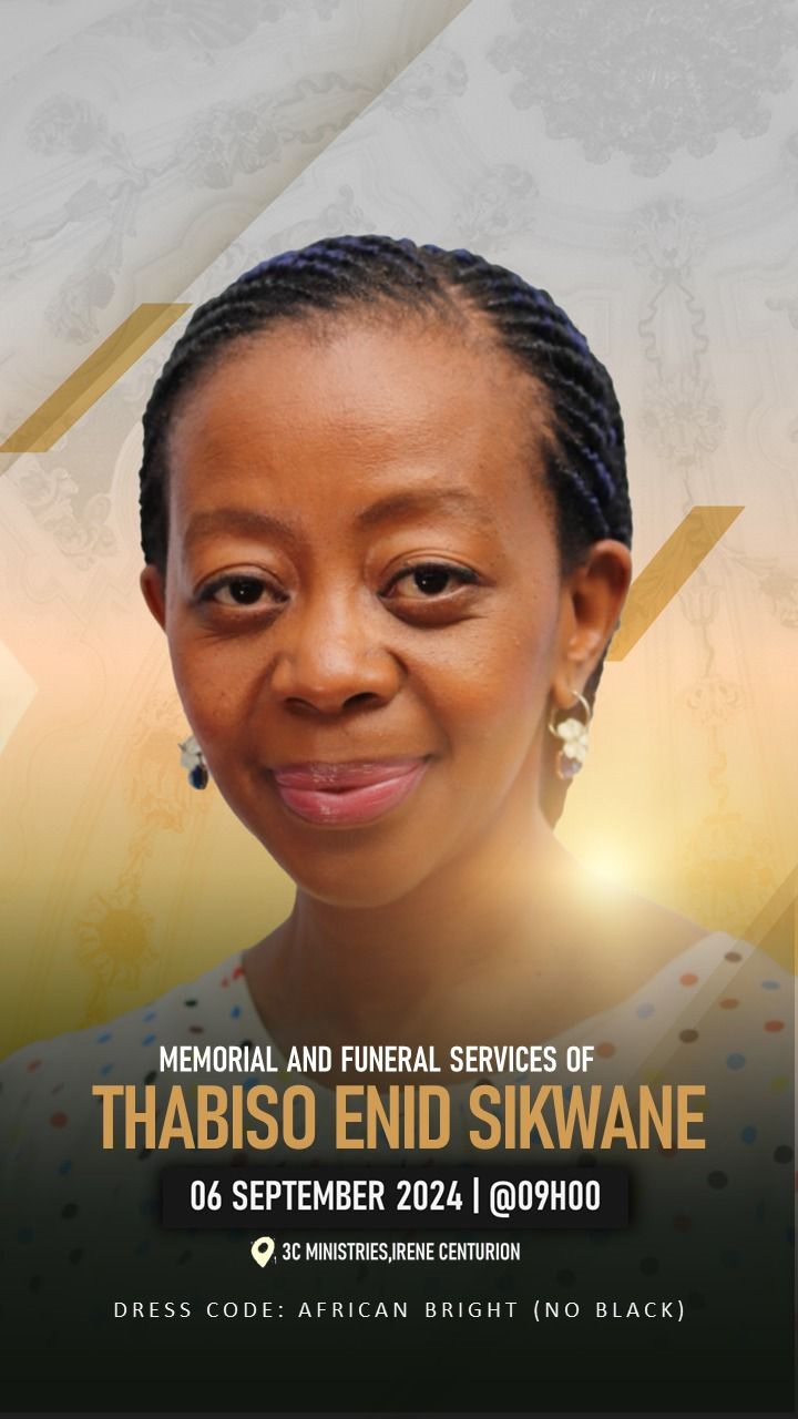 Memorial details for Thabiso Sikwane. (Supplied)