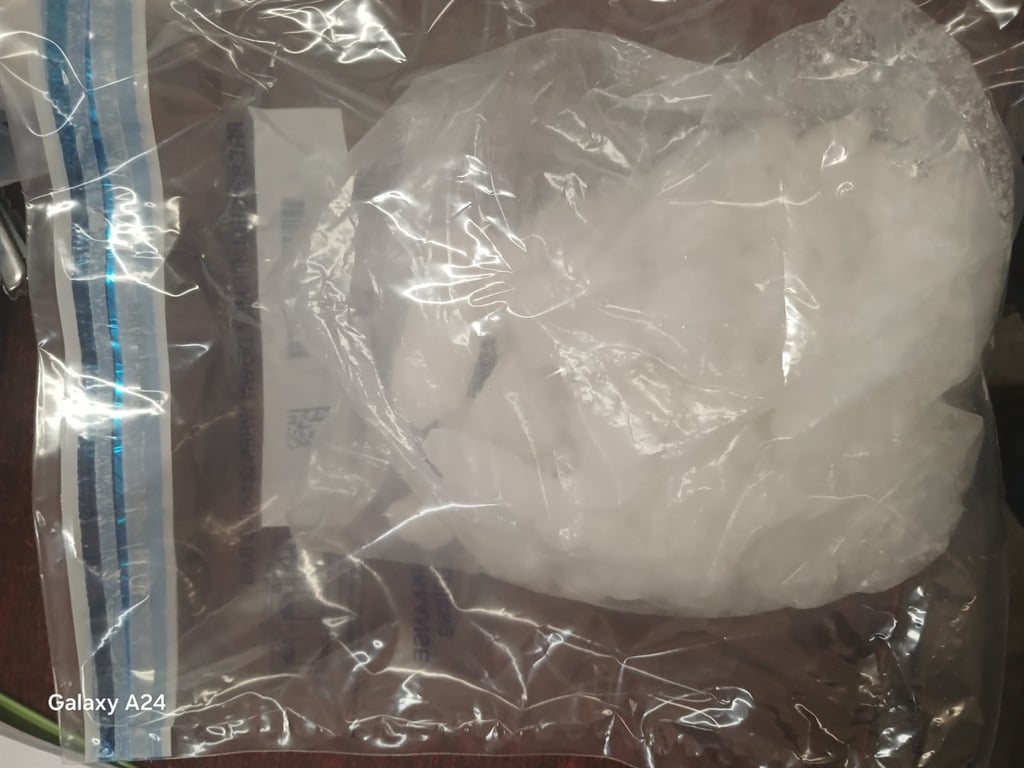 One of many bags of drugs that were found in a truck headed to Cape Town. (Supplied/SAPS)