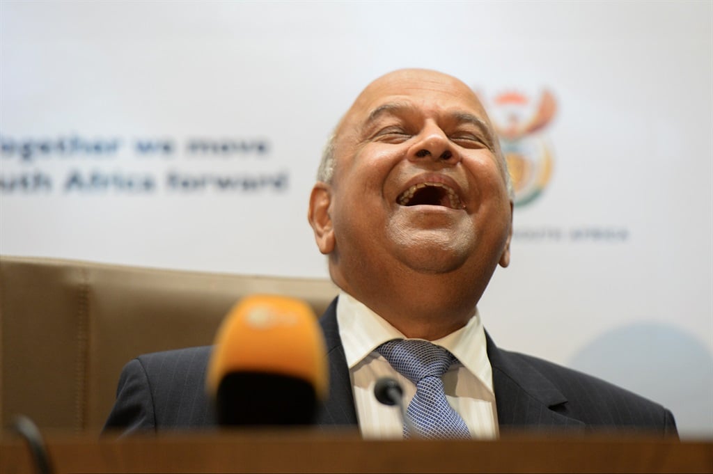 Pravin Gordhan during a press conference after his reappointment as Minister of Finance on 14 December 2015 at the GCIS offices in Pretoria. (Herman Verwey/Gallo Images/Beeld)