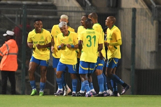 Mamelodi Sundowns finally found their scoring touch, with players like Lucas Ribeiro on target, as they ruthlessly put away Mbabane Swallows to edge closer to the group stage of the Champions League. (Lefty Shivambu/Gallo Images)