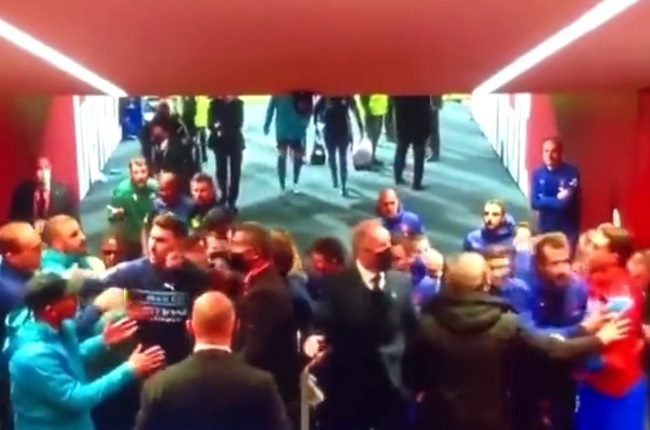 Manchester City and Atletico Madrid clashed in the tunnel after Champions League leads to Police intervention