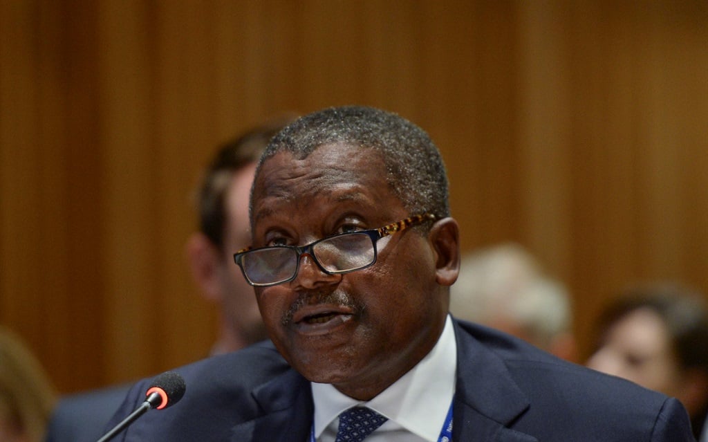 Aliko Dangote in New York City. (Riccardo Savi/Getty Images for International Commission on Financing Global Education Opportunity)