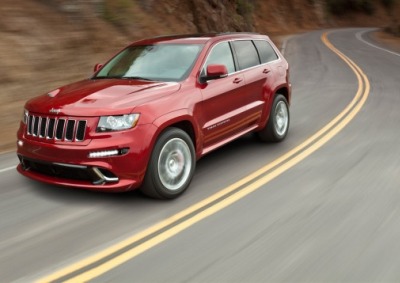 NO FORCED-INDUCTION REQUIRED: Jeep’s new SRT8. Now with LEDs and a larger, more powerful V8 engine. You just have to admire Chrysler’s devil-may-care environmental policy.